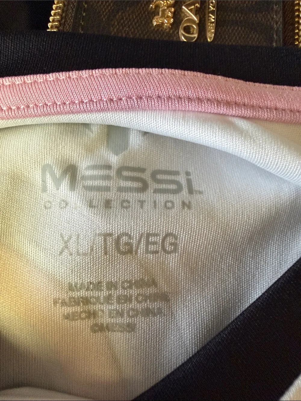 Old Navy White Kids Messi Short Sleeve Tee with Black Logo